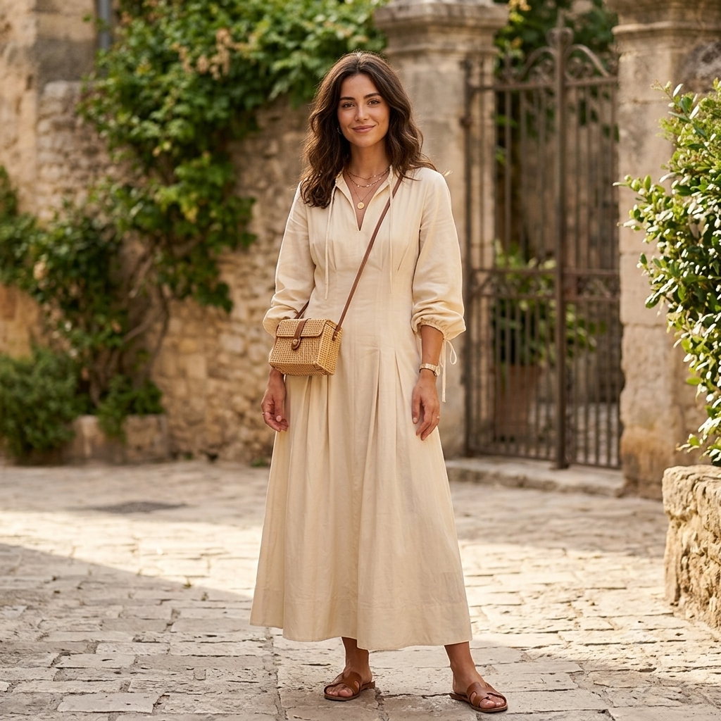 The Amalfi Dress — UPF50+ Sun Midi